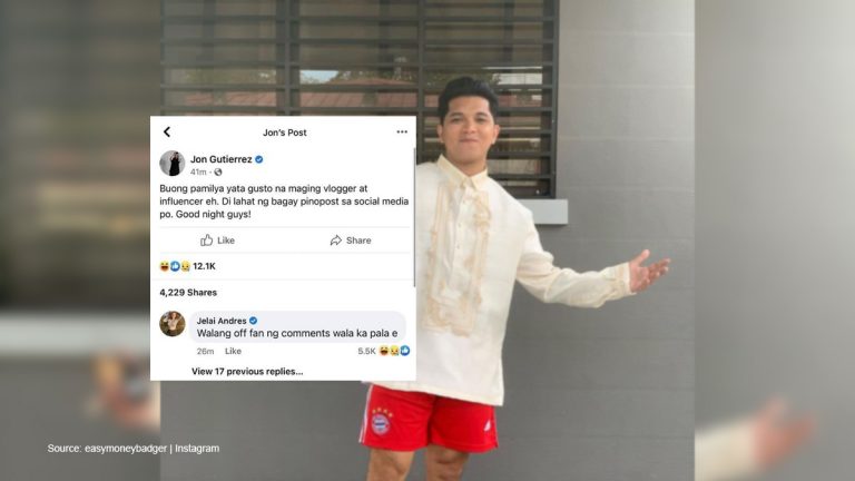 Jon Gutierrez Mocks Andres’ Sister on Social Media