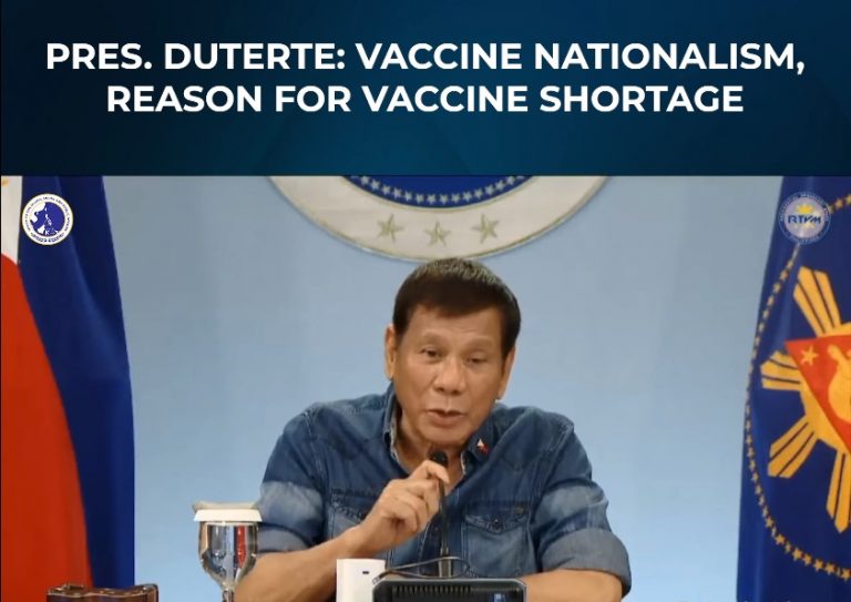 Palace: President Duterte’s Vaccination is Not Priority