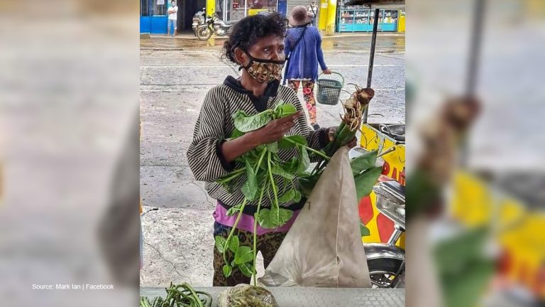 Kind “Ginang” donates harvest to Community Pantry