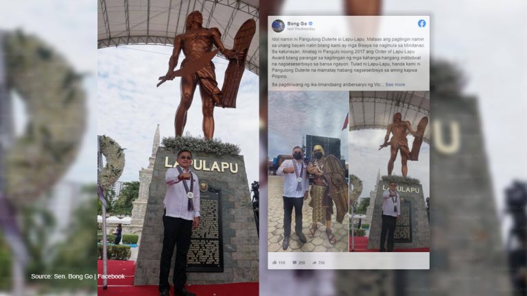 Sen. Bong Go apologizes for claiming Lapulapu was from Mindanao