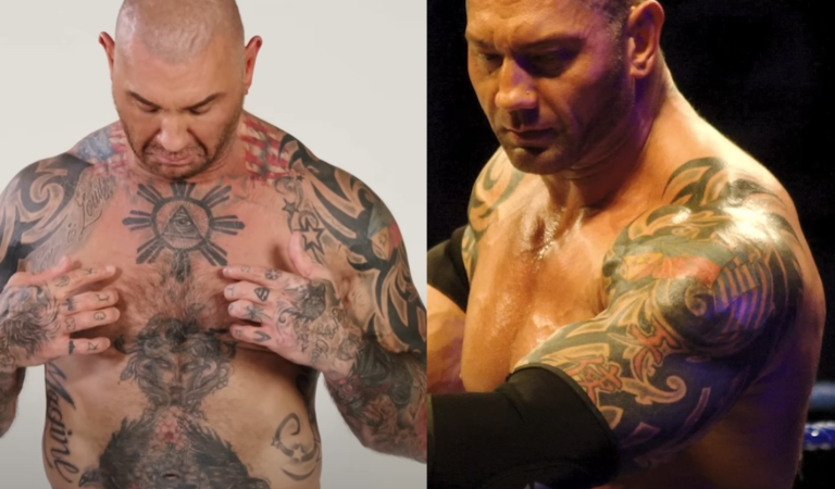 Dave Bautista shows off his Filipino-inspired tattoos