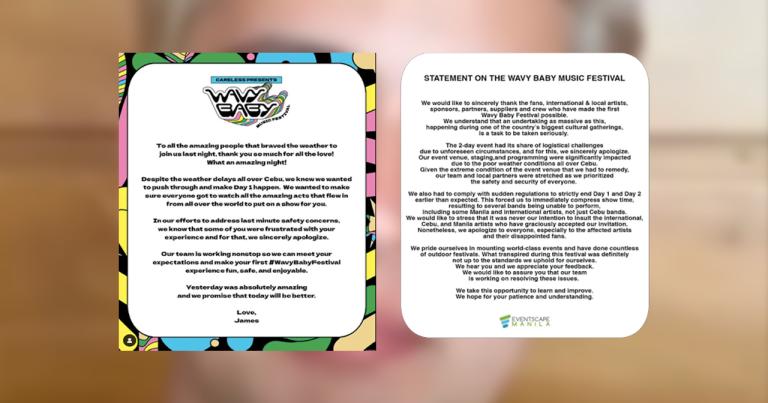 Wavy Baby Festival Controversy: James Reid, Organizers apologize to Local Artists in Cebu