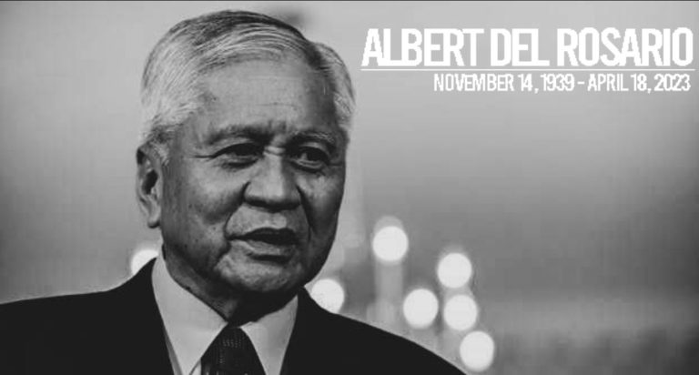 Former PH Foreign Affairs Secretary Albert del Rosario Passes Away at 83
